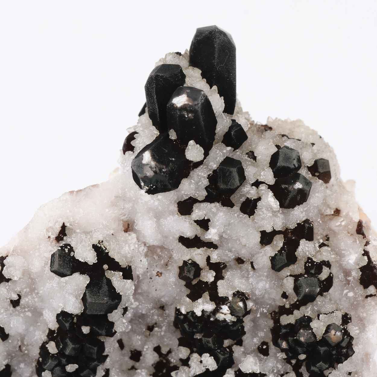 Calcite On Tephroite