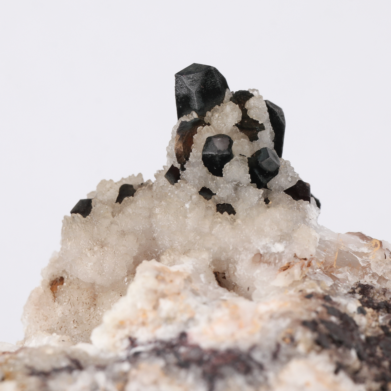 Calcite On Tephroite