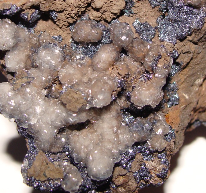 Chalcophanite & Calcite