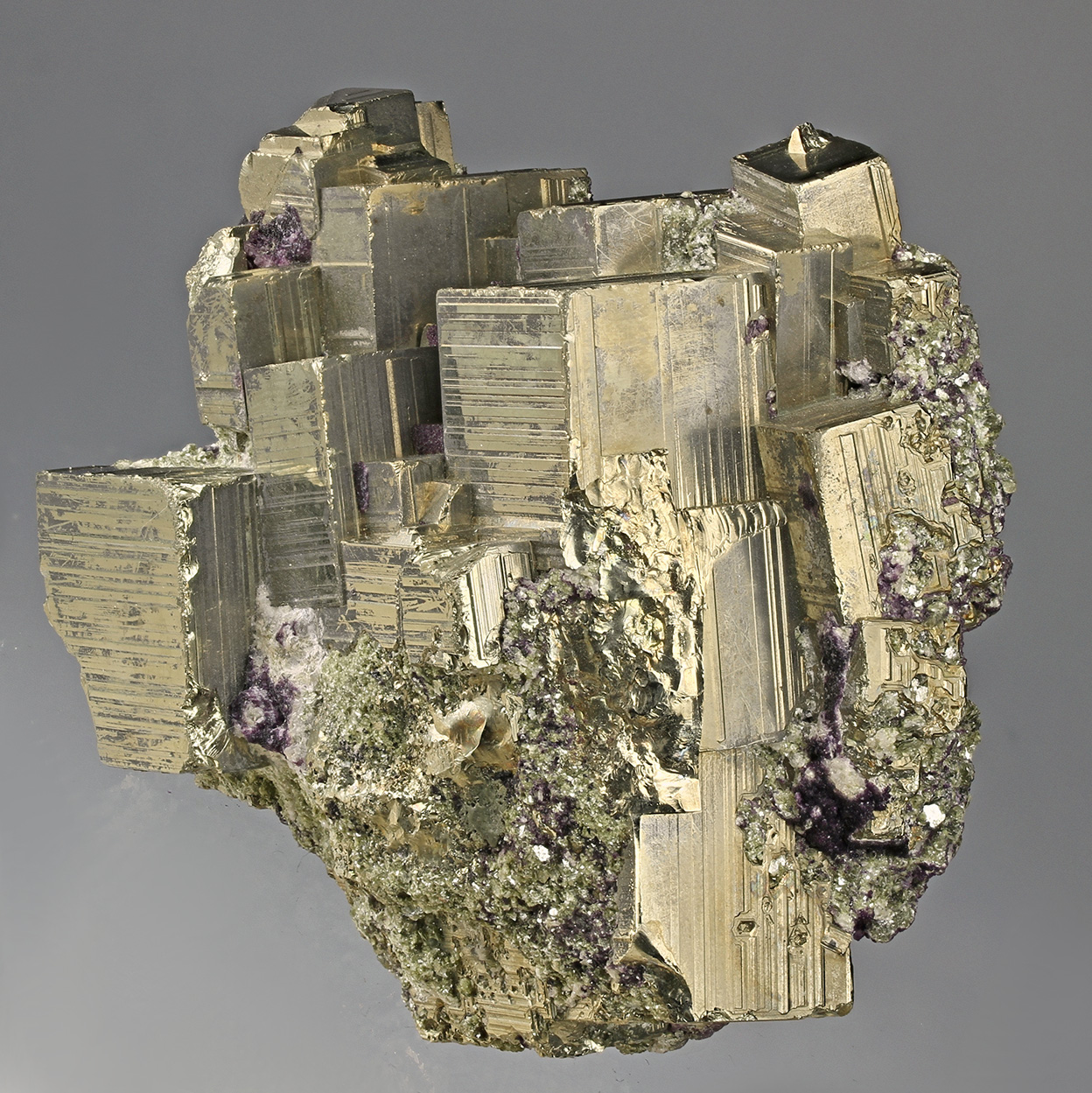 Pyrite & Fluorite