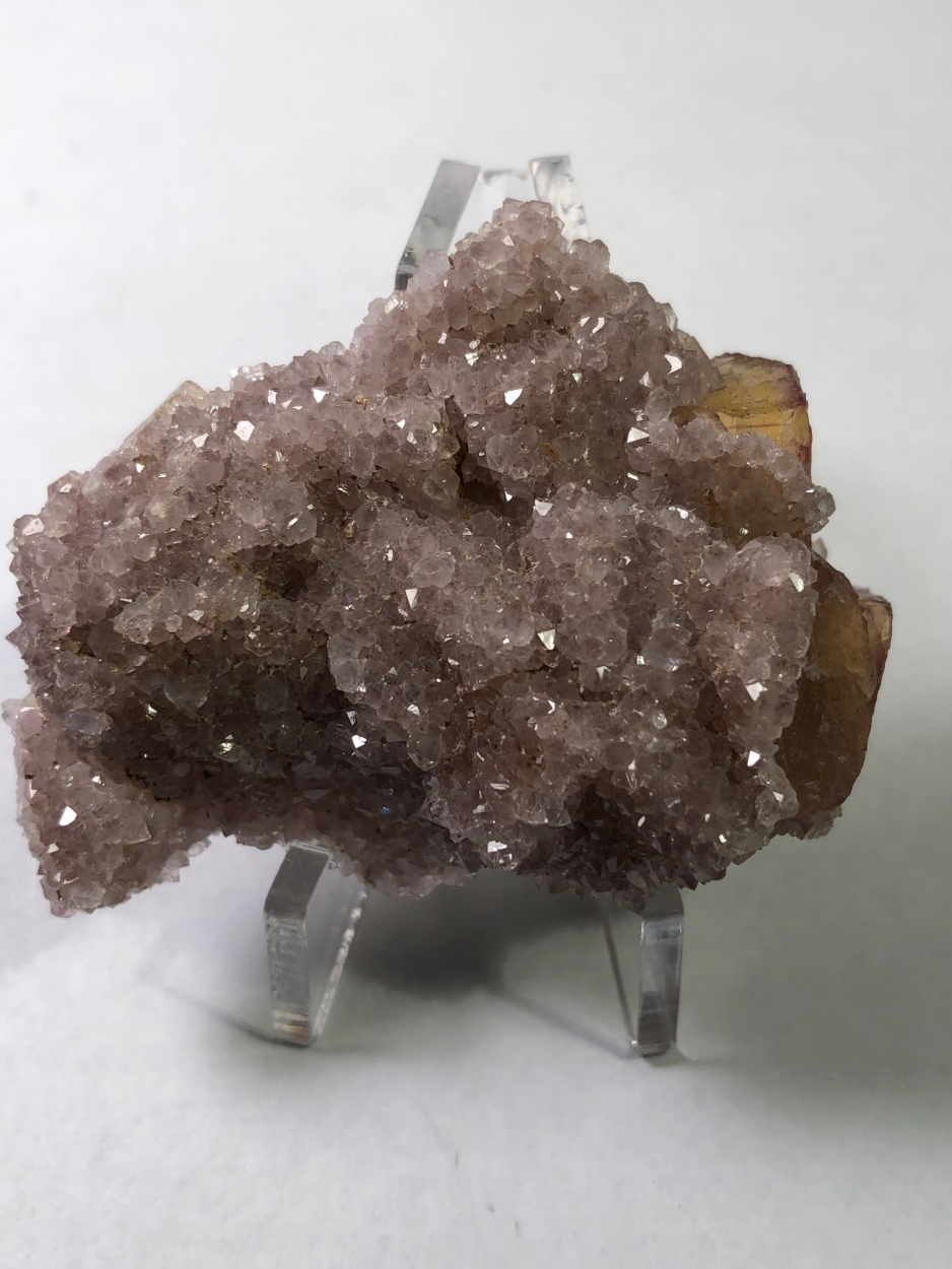 Amethyst On Fluorite