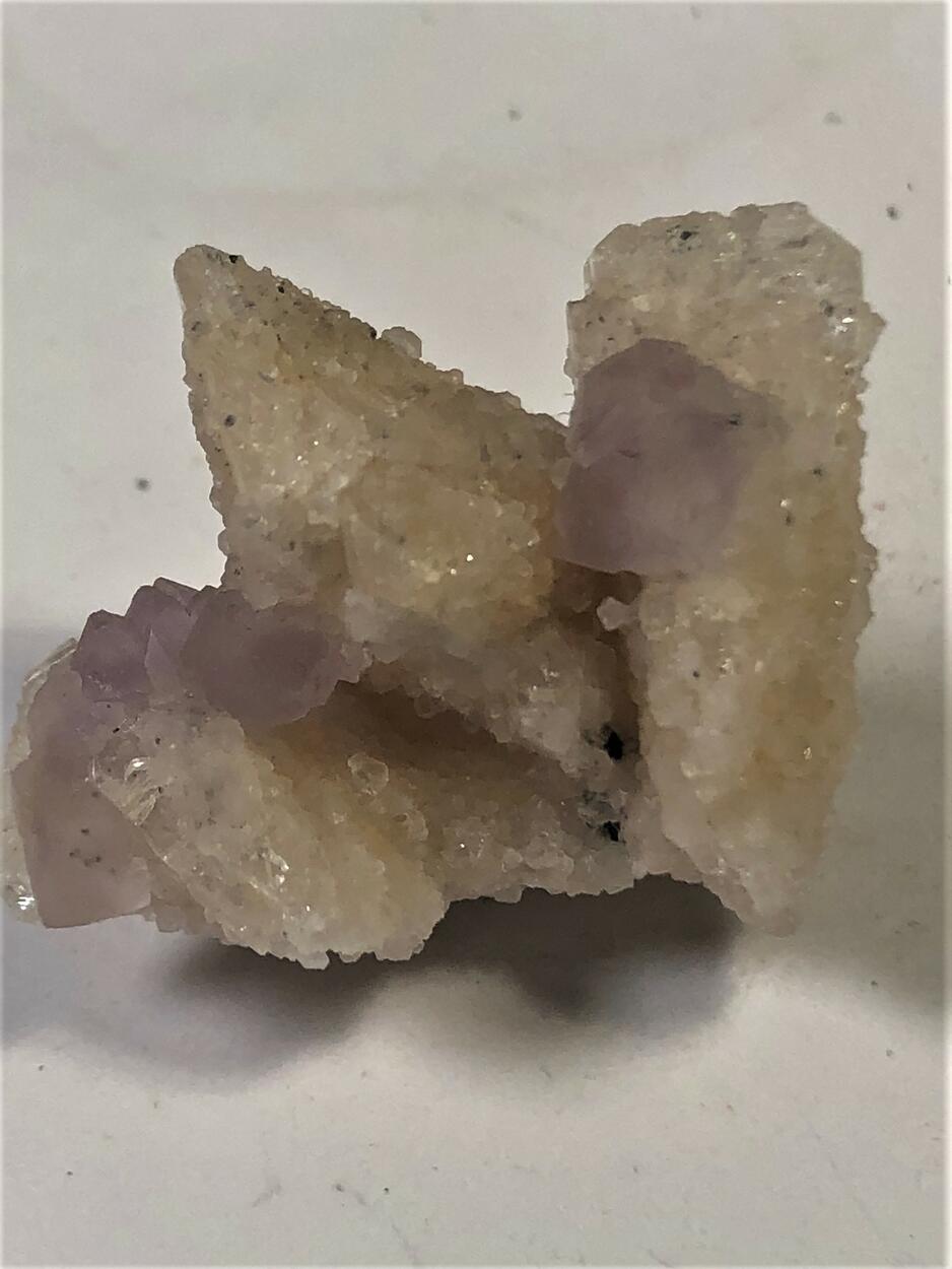 Amethyst On Danburite