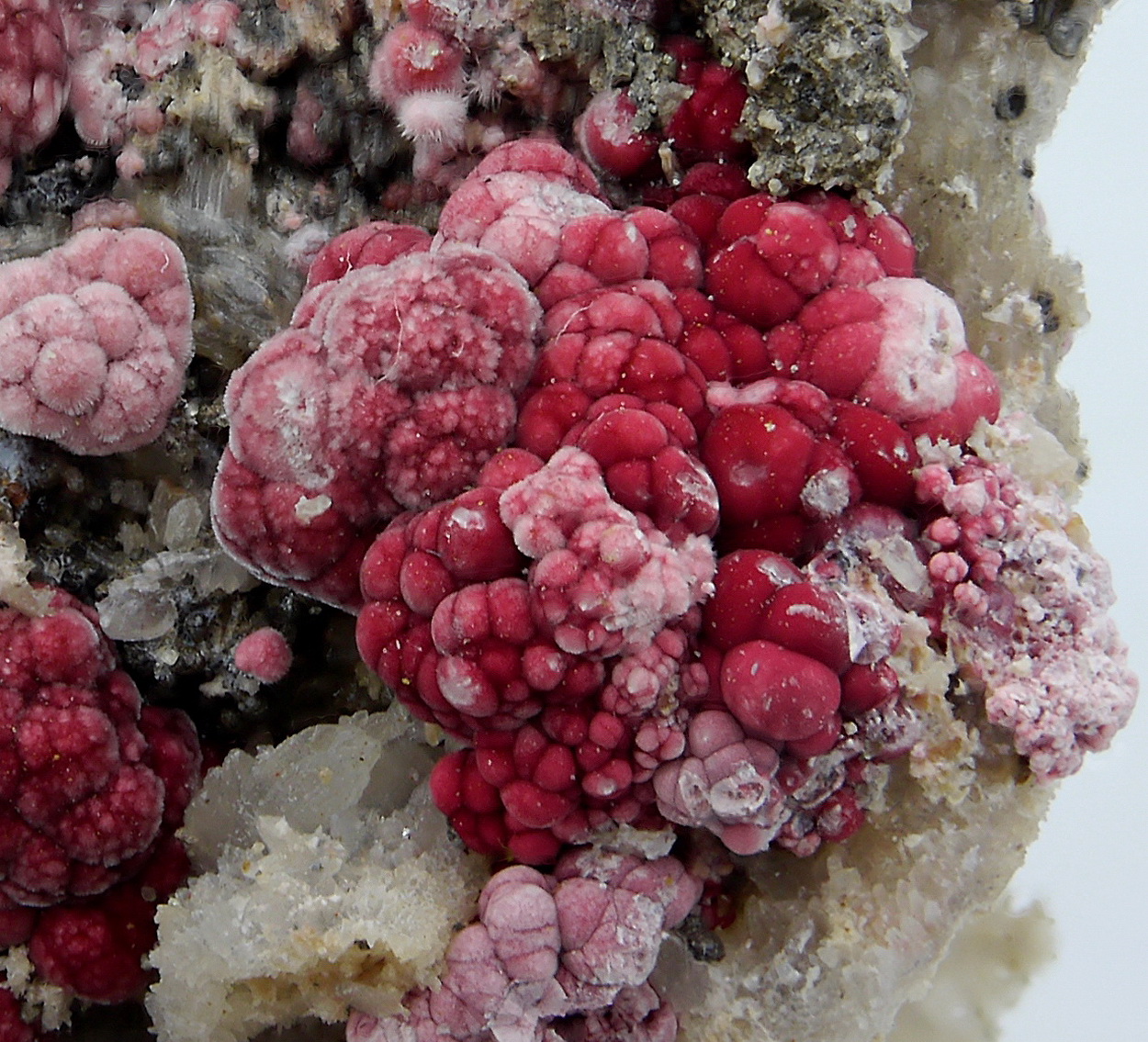 Erythrite On Quartz