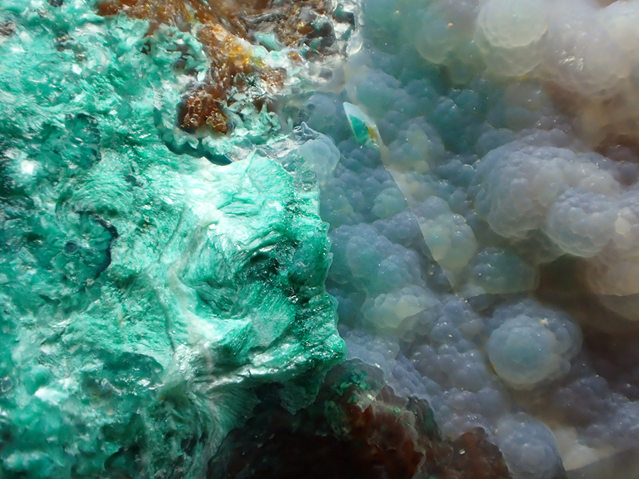 Pseudomalachite & Chalcedony