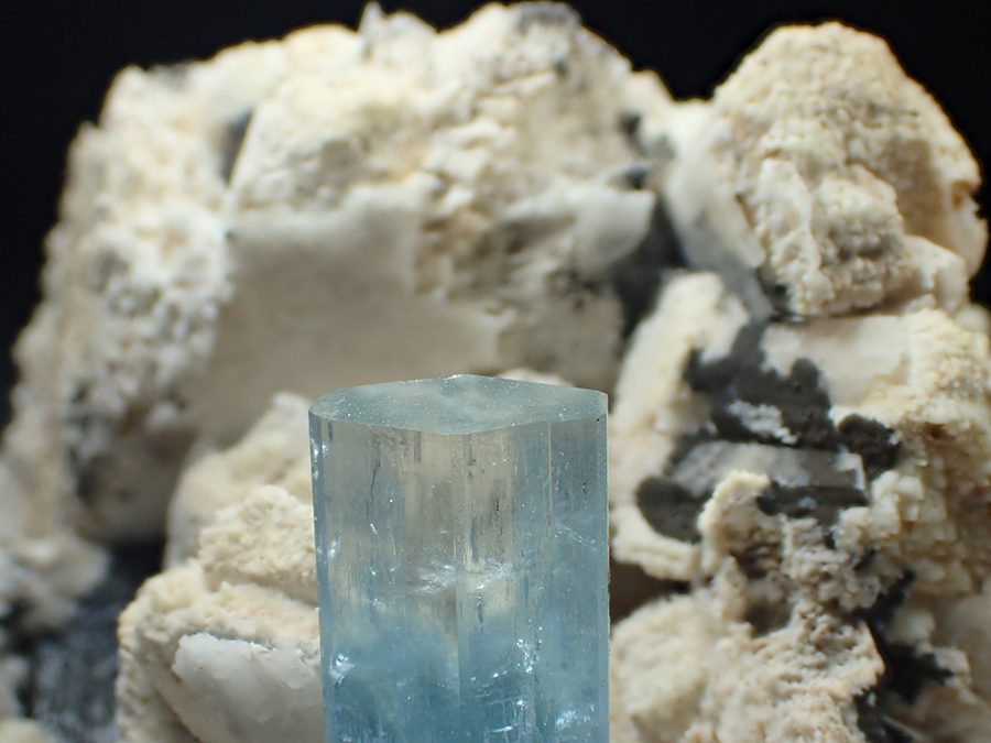 Aquamarine Feldspar & Schorl