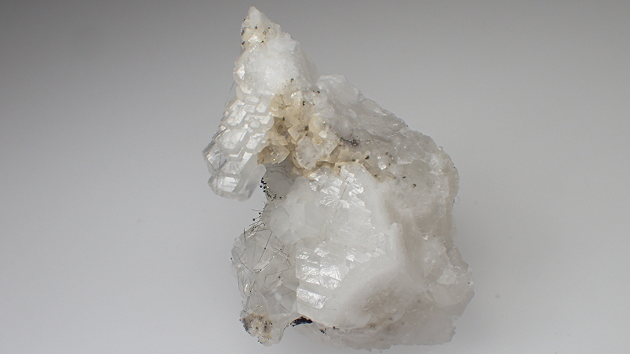 Millerite Calcite & Chalcopyrite