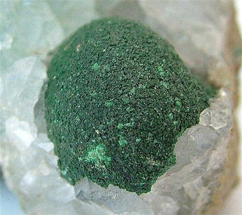 Malachite On Quartz