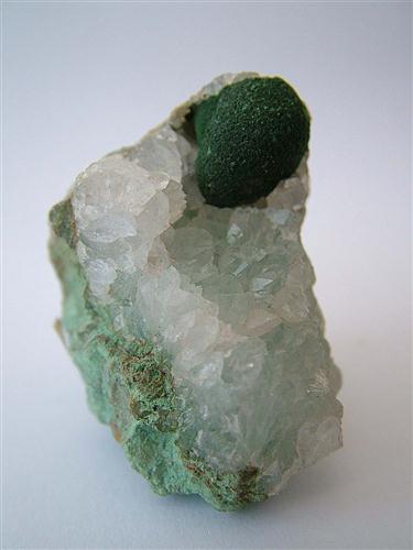 Malachite On Quartz