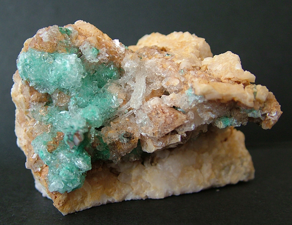 Devilline With Selenite On Ankerite