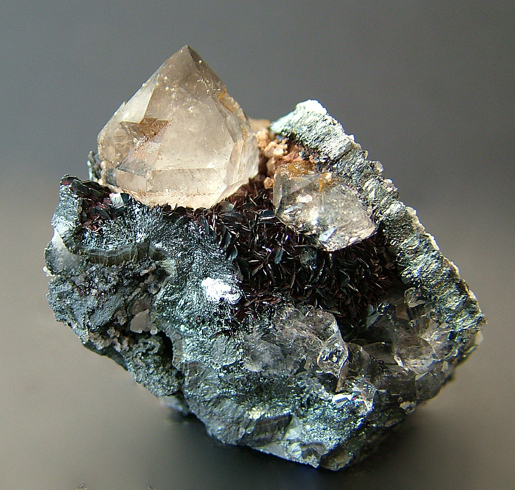 Smoky Quartz With Hematite
