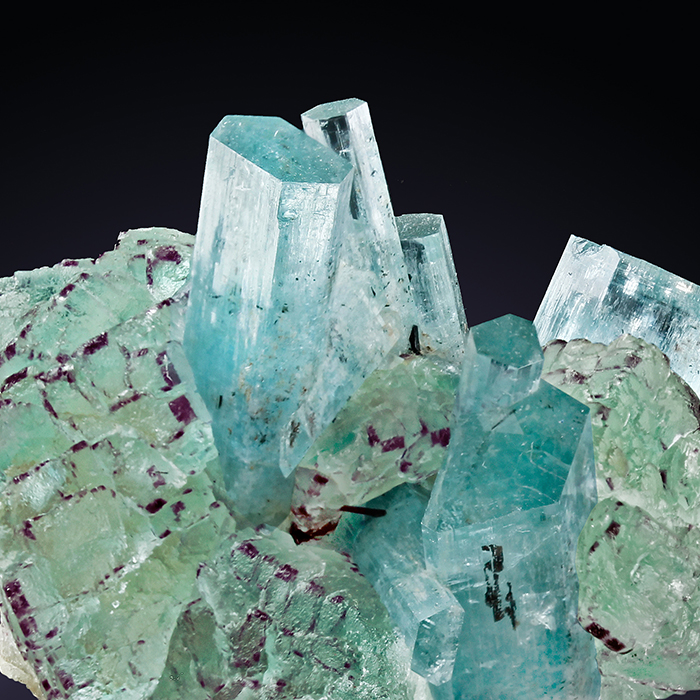 Fluorite & Aquamarine