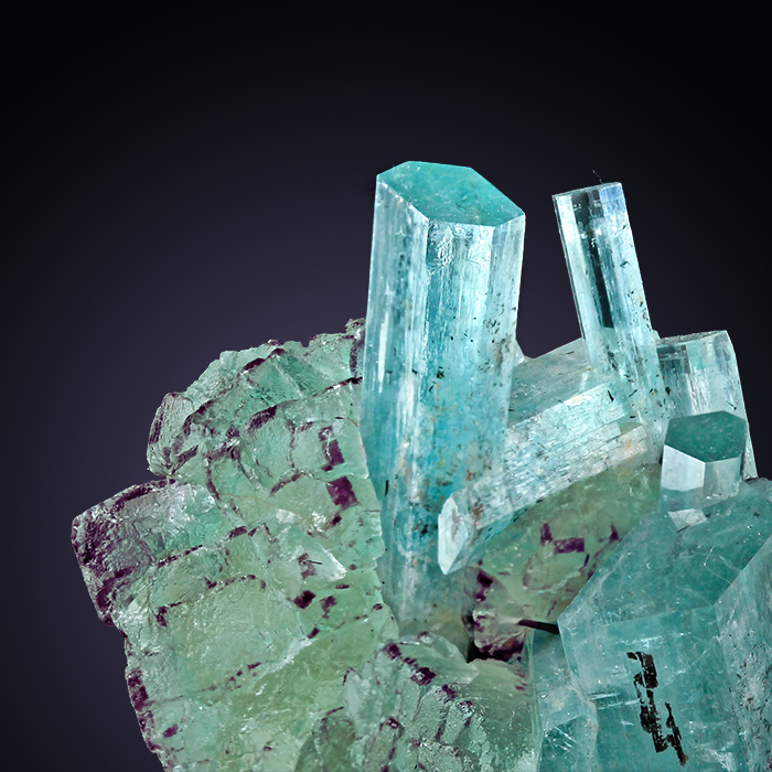 Fluorite & Aquamarine