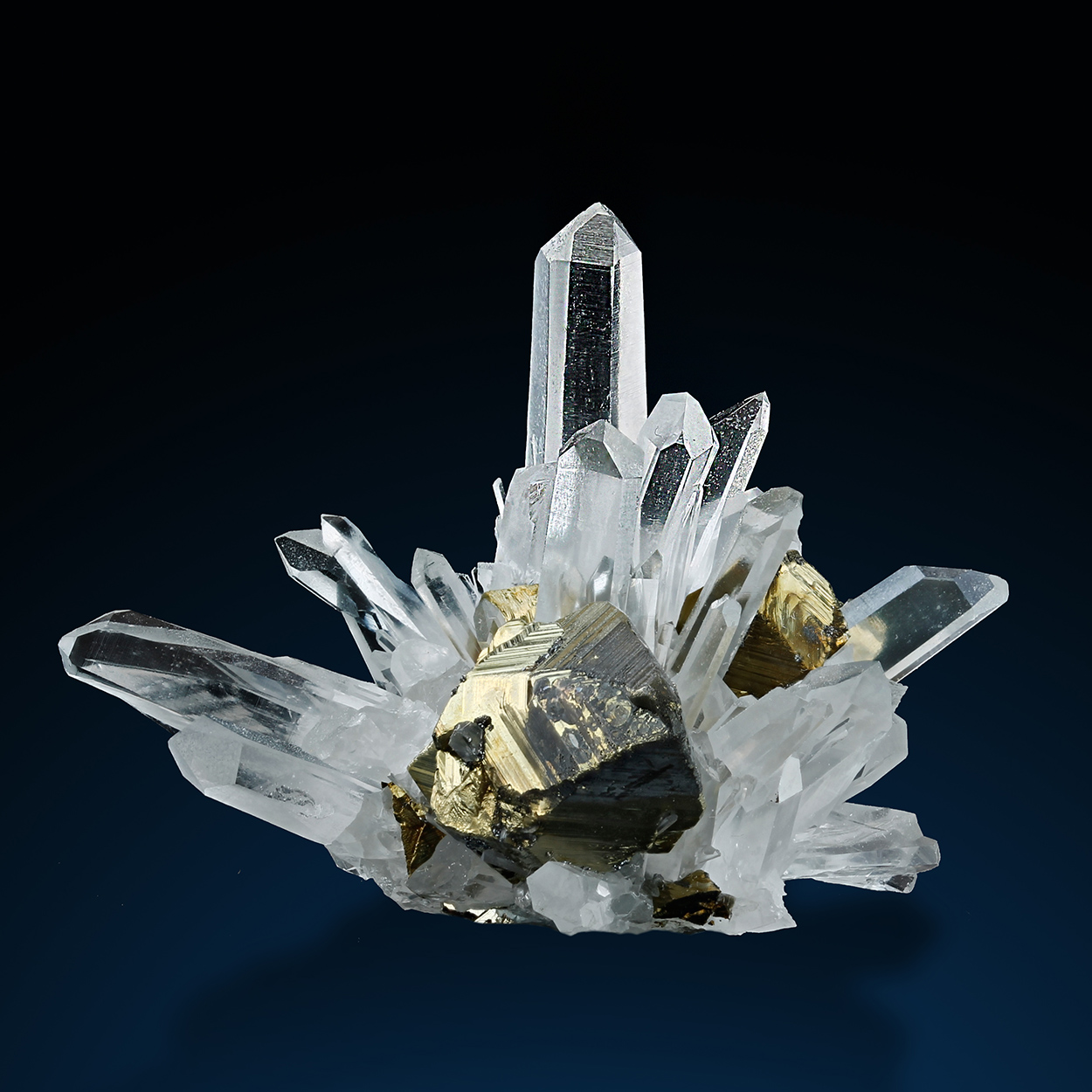 Quartz & Chalcopyrite