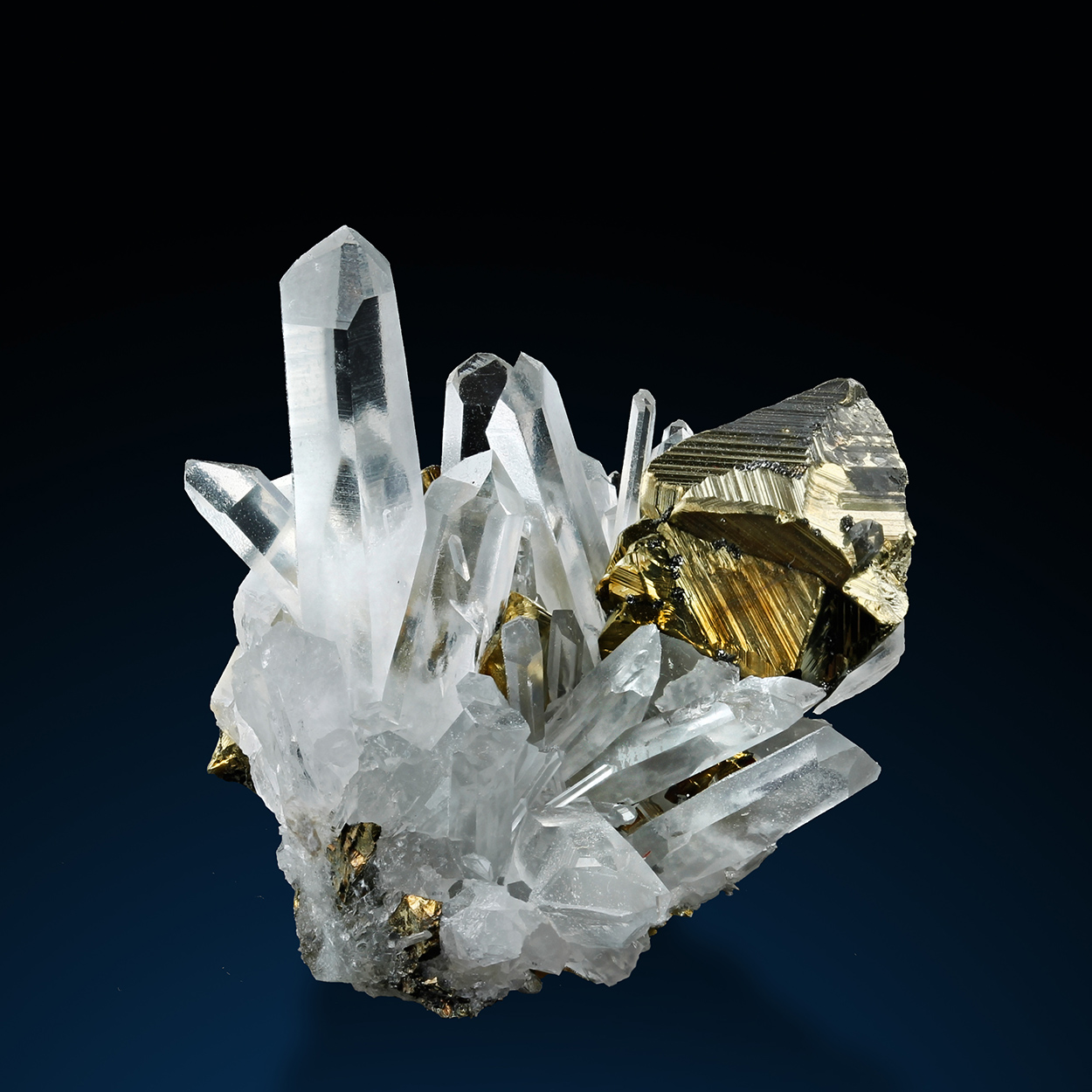 Quartz & Chalcopyrite