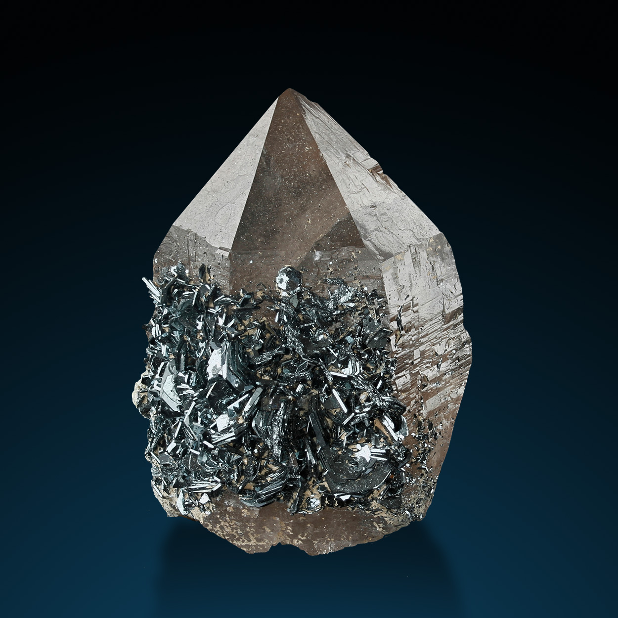 Smoky Quartz With Hematite