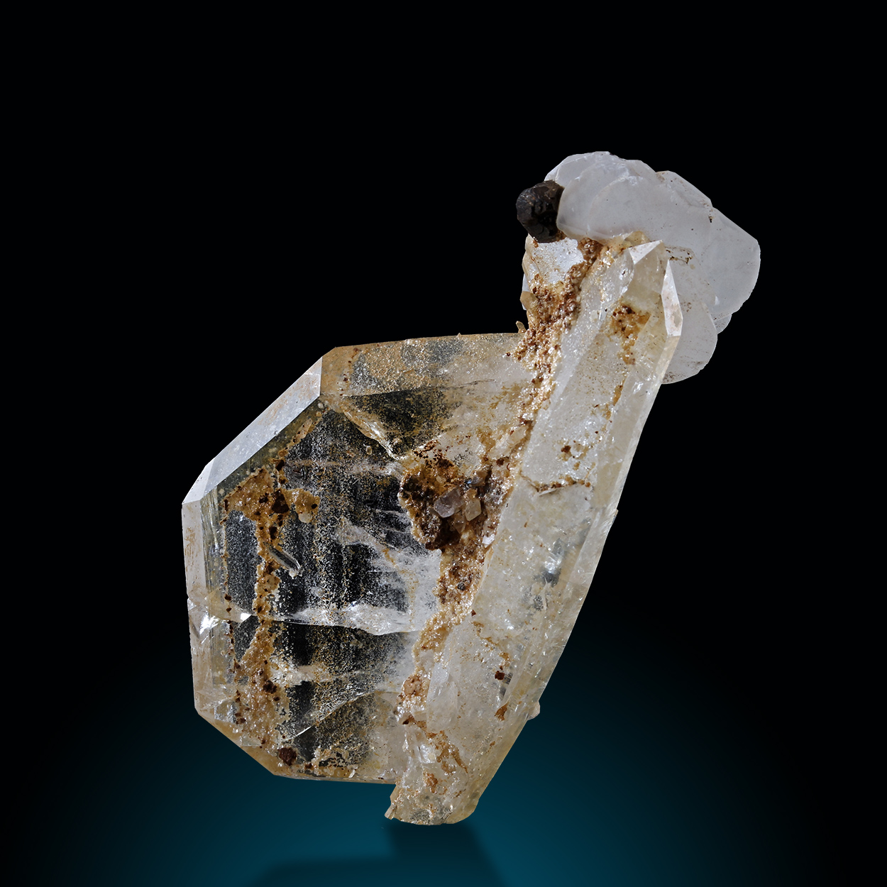 Rock Crystal Calcite & Pyrite