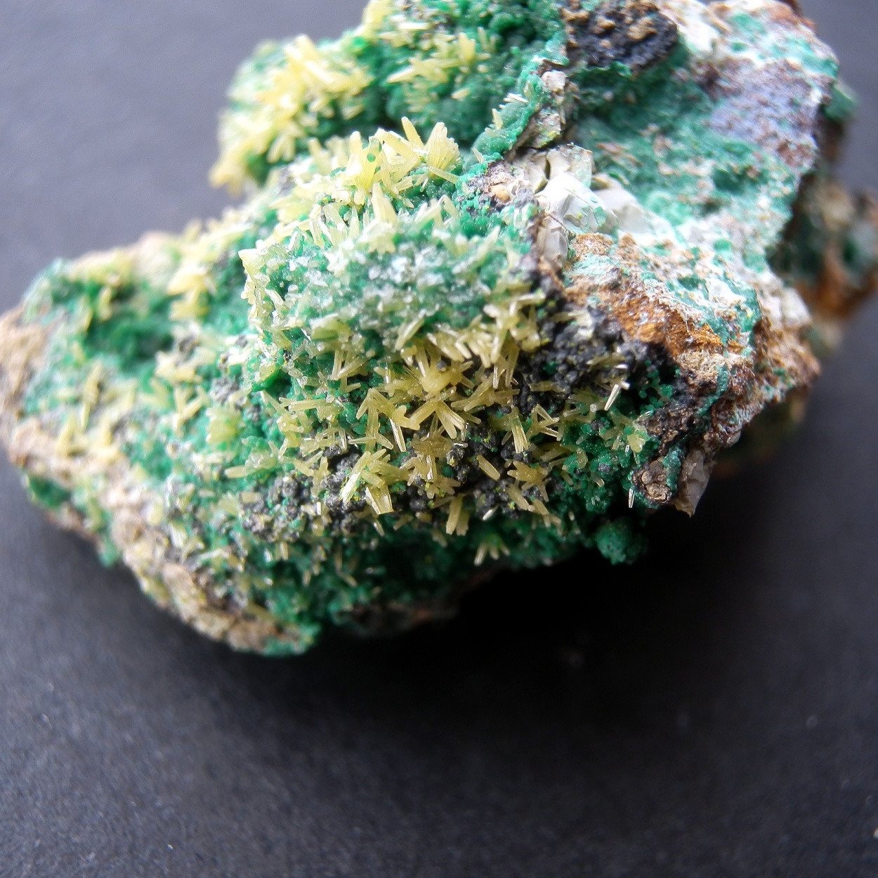 Pyromorphite & Pseudomalachite