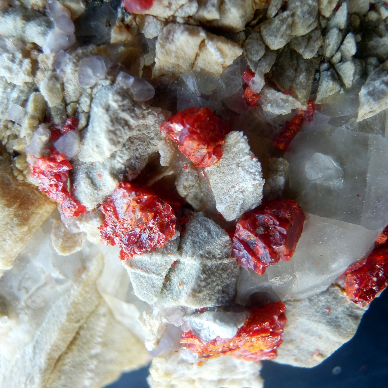 Realgar & Fluorite