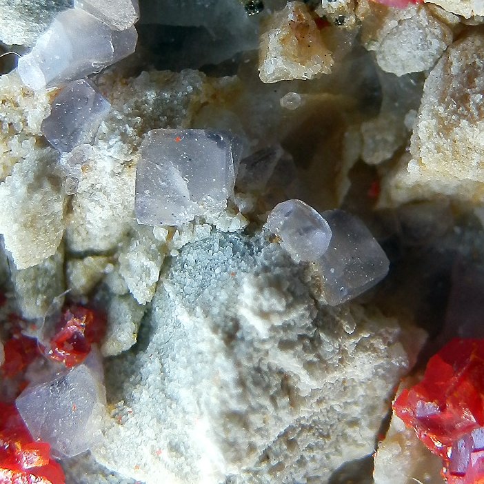 Realgar & Fluorite