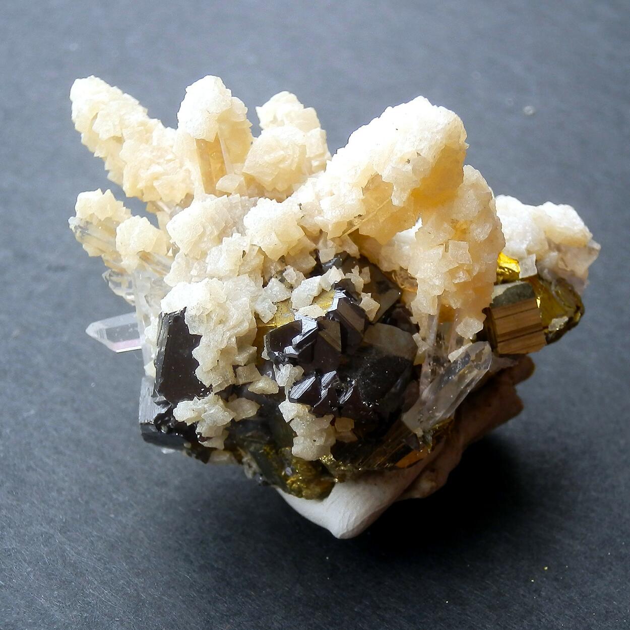 Ankerite & Pyrite & Sphalerite