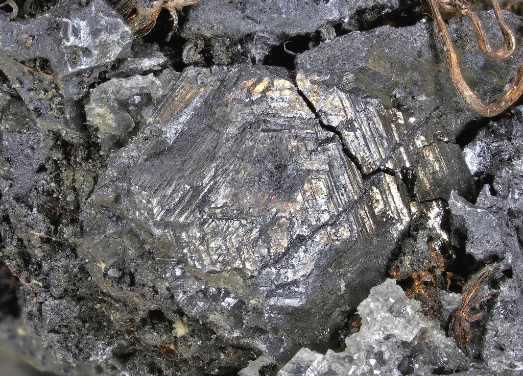 Native Silver Polybasite & Acanthite