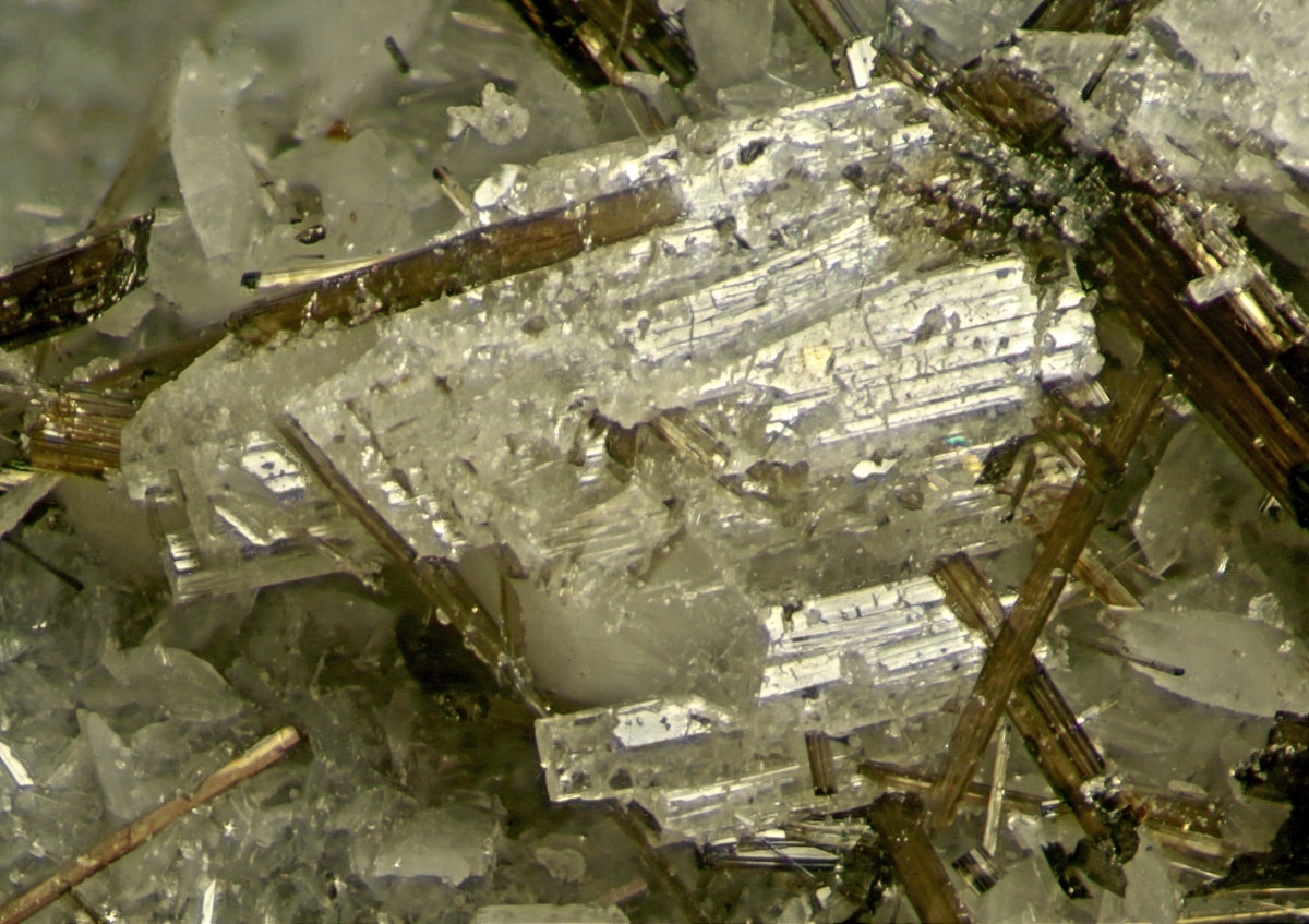 Narsarsukite & Leucosphenite With Richterite Amphibole