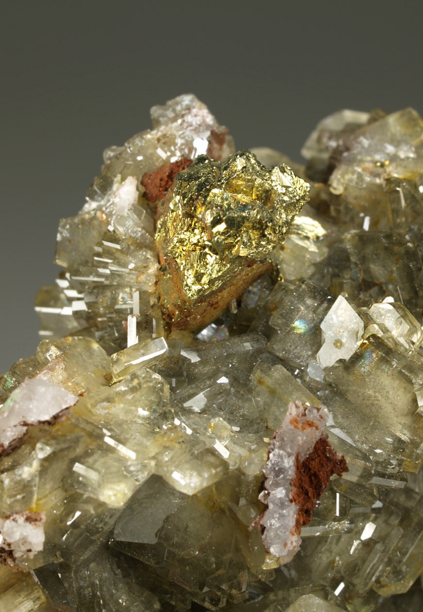 Baryte With Chalcopyrite & Quartz