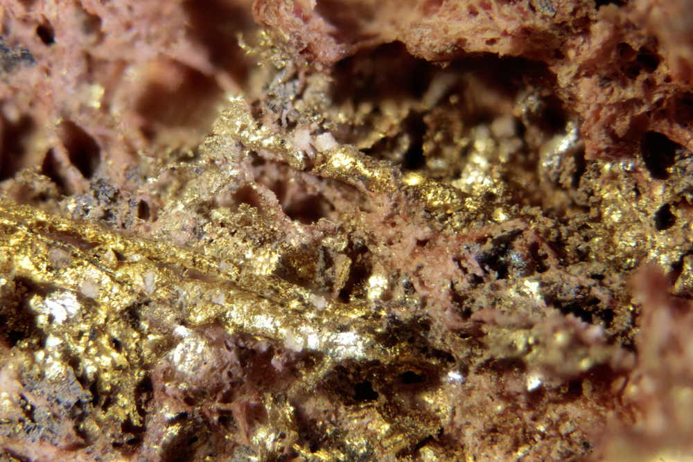 Gold Electrum & Erythrite