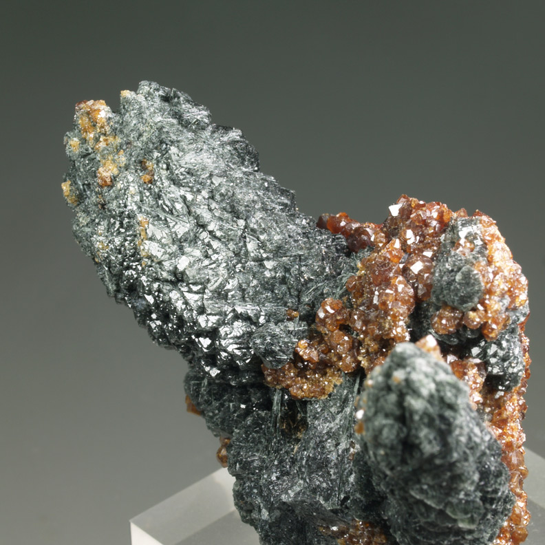 Andradite & Prase Quartz