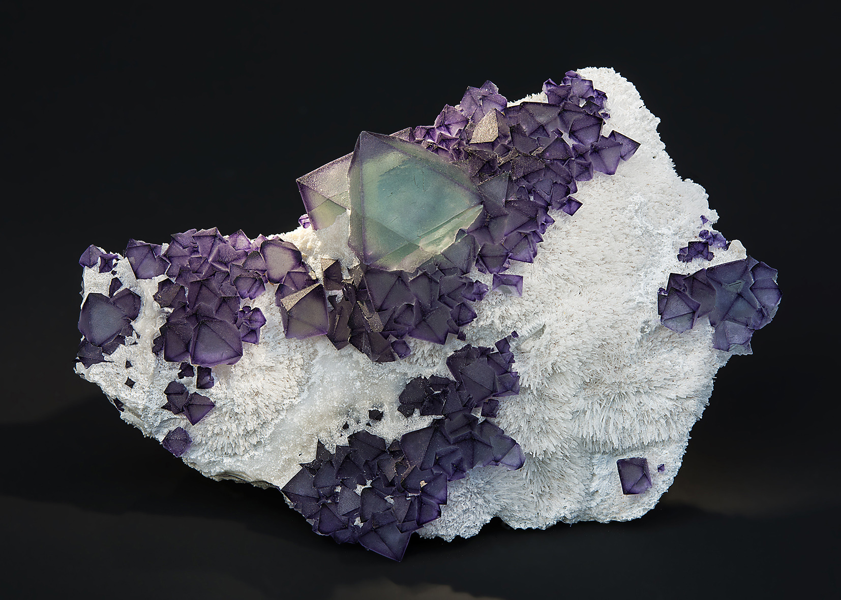 Fluorite On Quartz