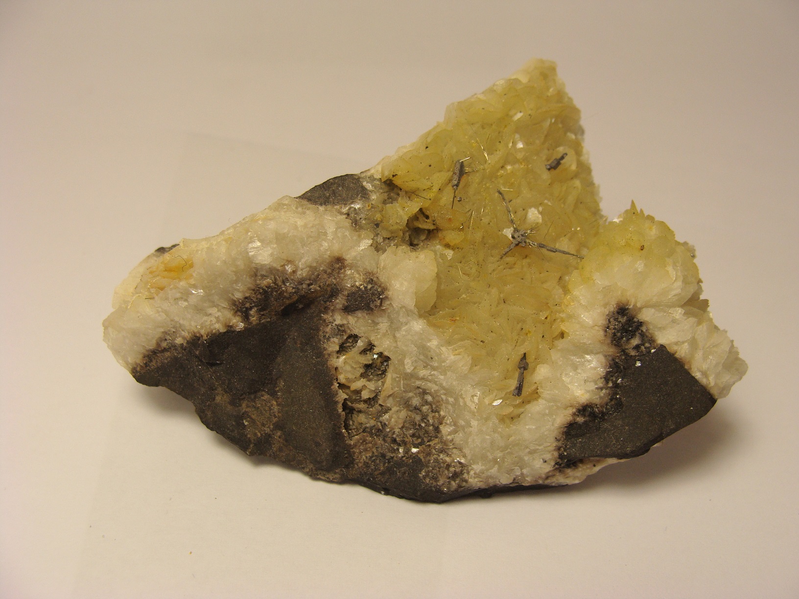 Millerite & Galena On Siderite