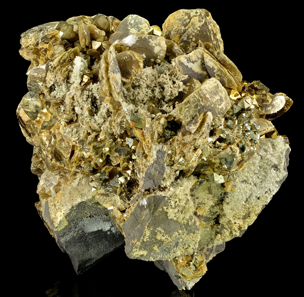 Siderite & Pyrite With Quartz