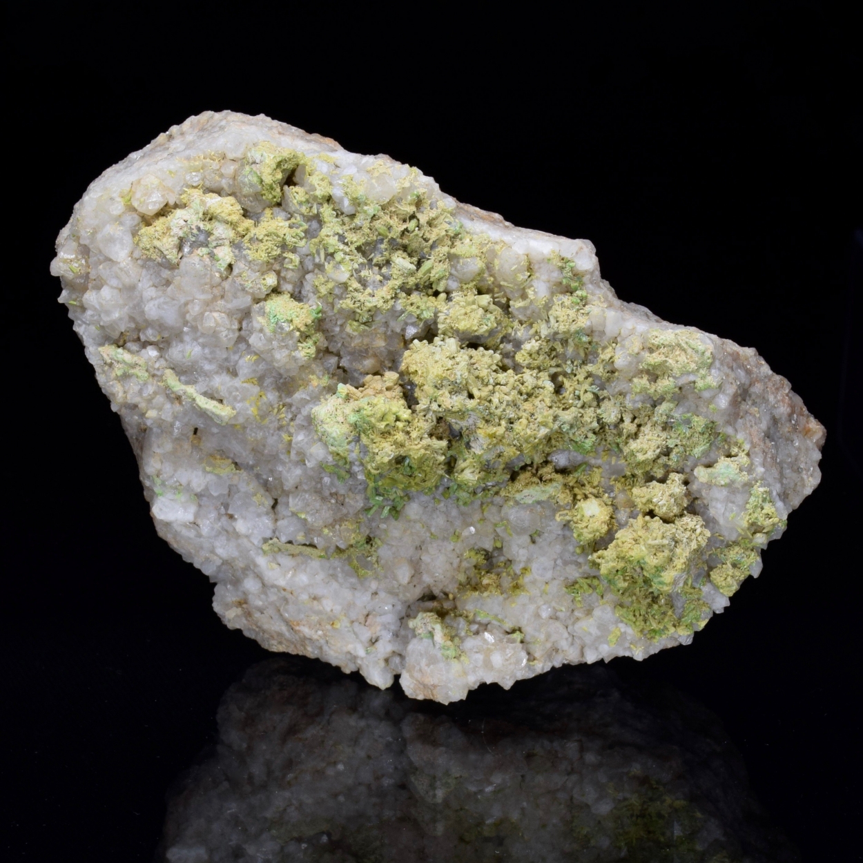 Pyromorphite On Quartz