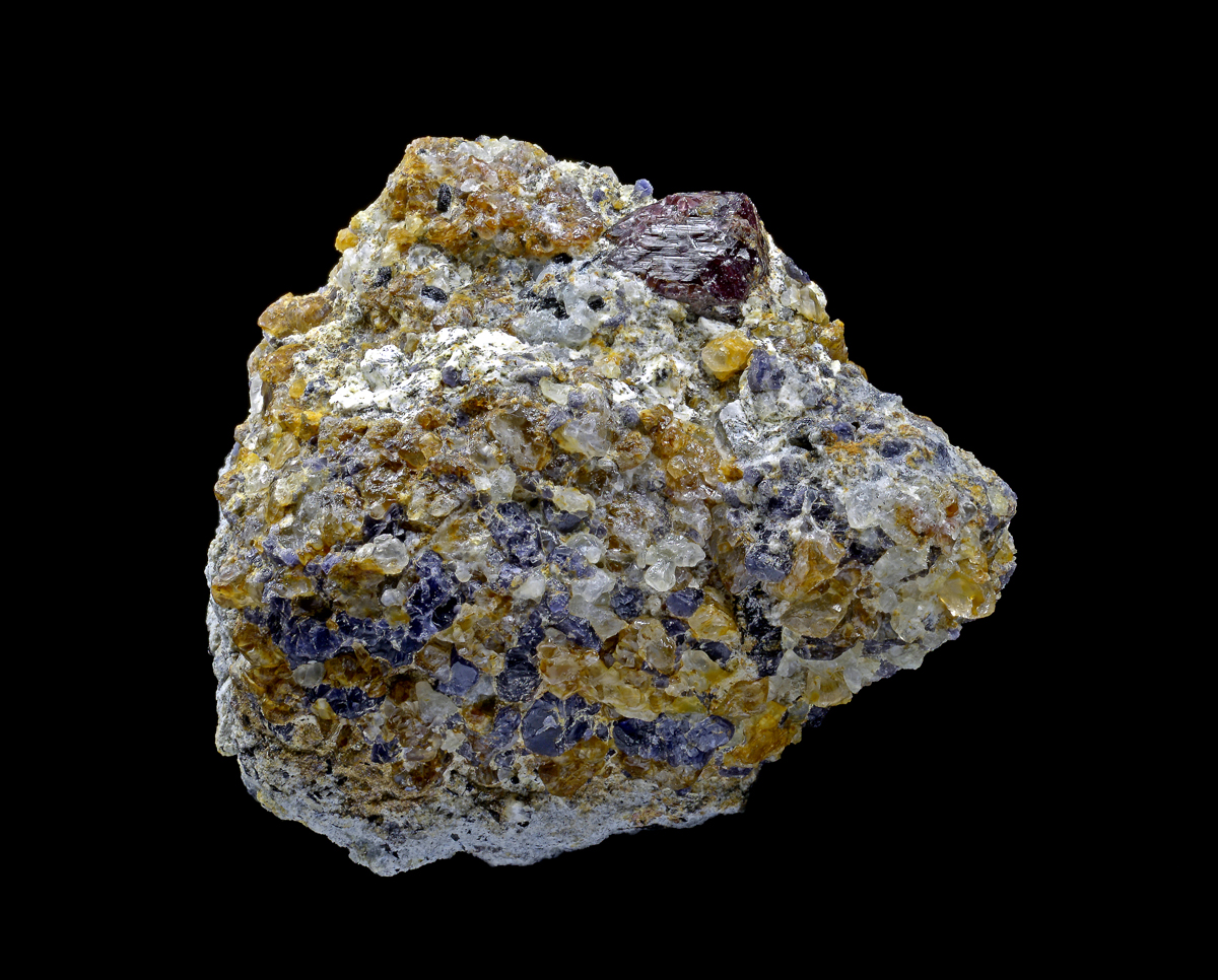 Almandine Cordierite & Cristobalite