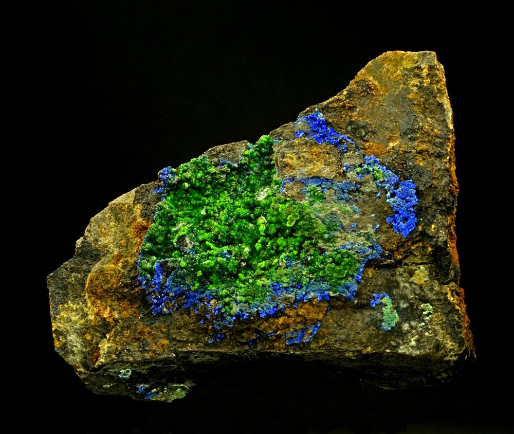 Conichalcite & Azurite