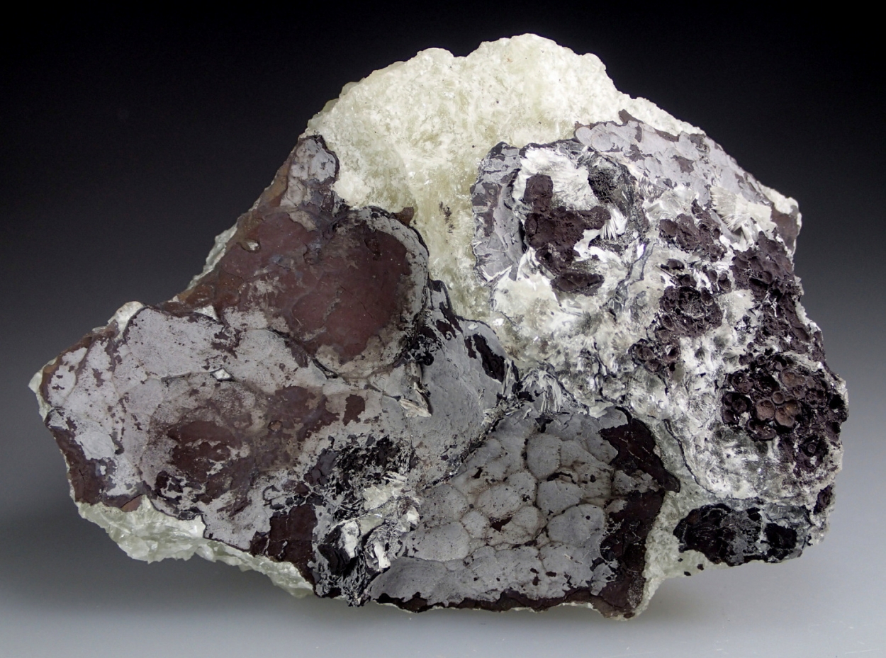 Hemimorphite On Hydrozincite On Tarbuttite Cast