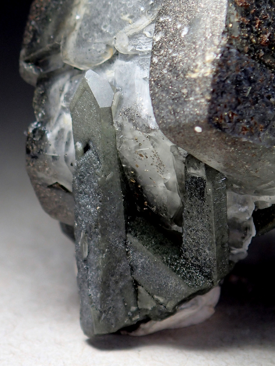 Quartz & Calcite With Pyrite & Chlorite Inclusions