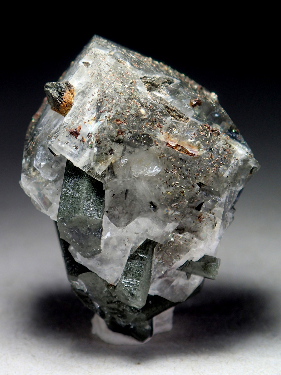 Quartz & Calcite With Pyrite & Chlorite Inclusions