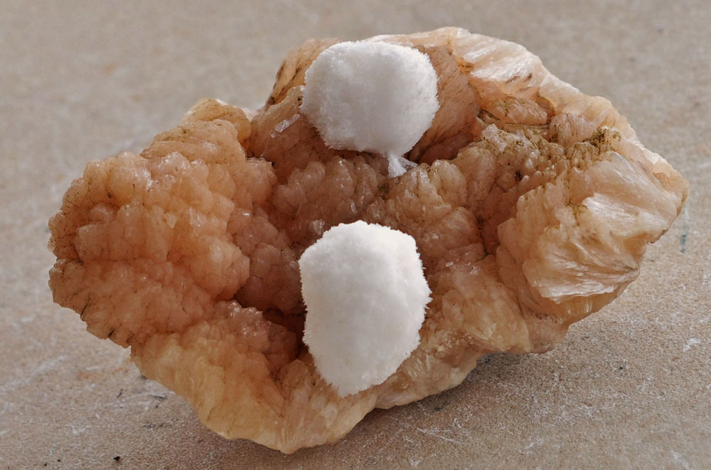 Mesolite On Stilbite