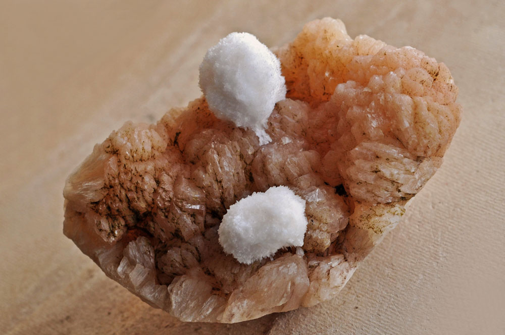 Mesolite On Stilbite