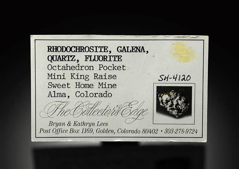 Rhodochrosite With Fluorite Galena & Quartz