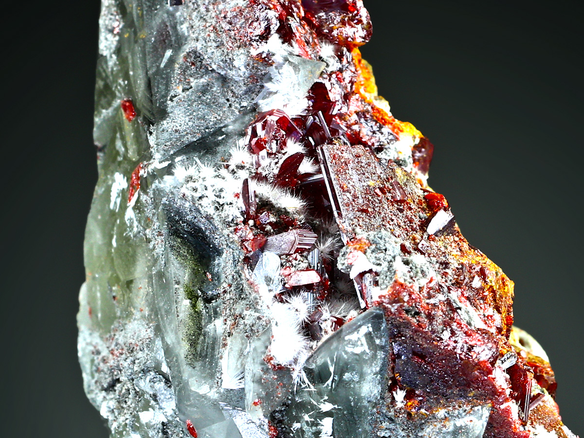 Realgar On Calcite