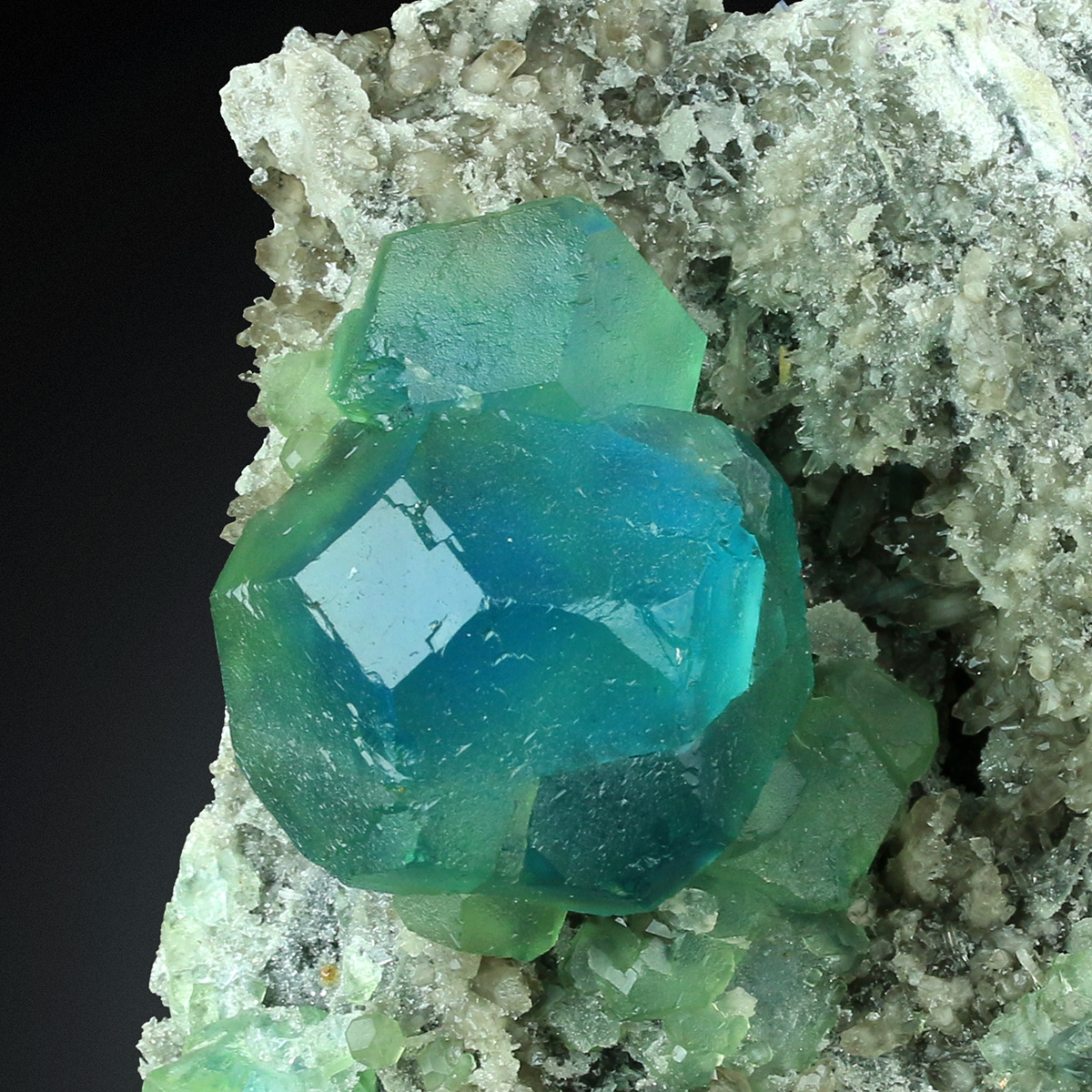 Fluorite With Quartz