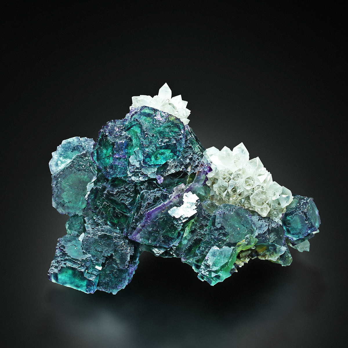 Fluorite With Quartz