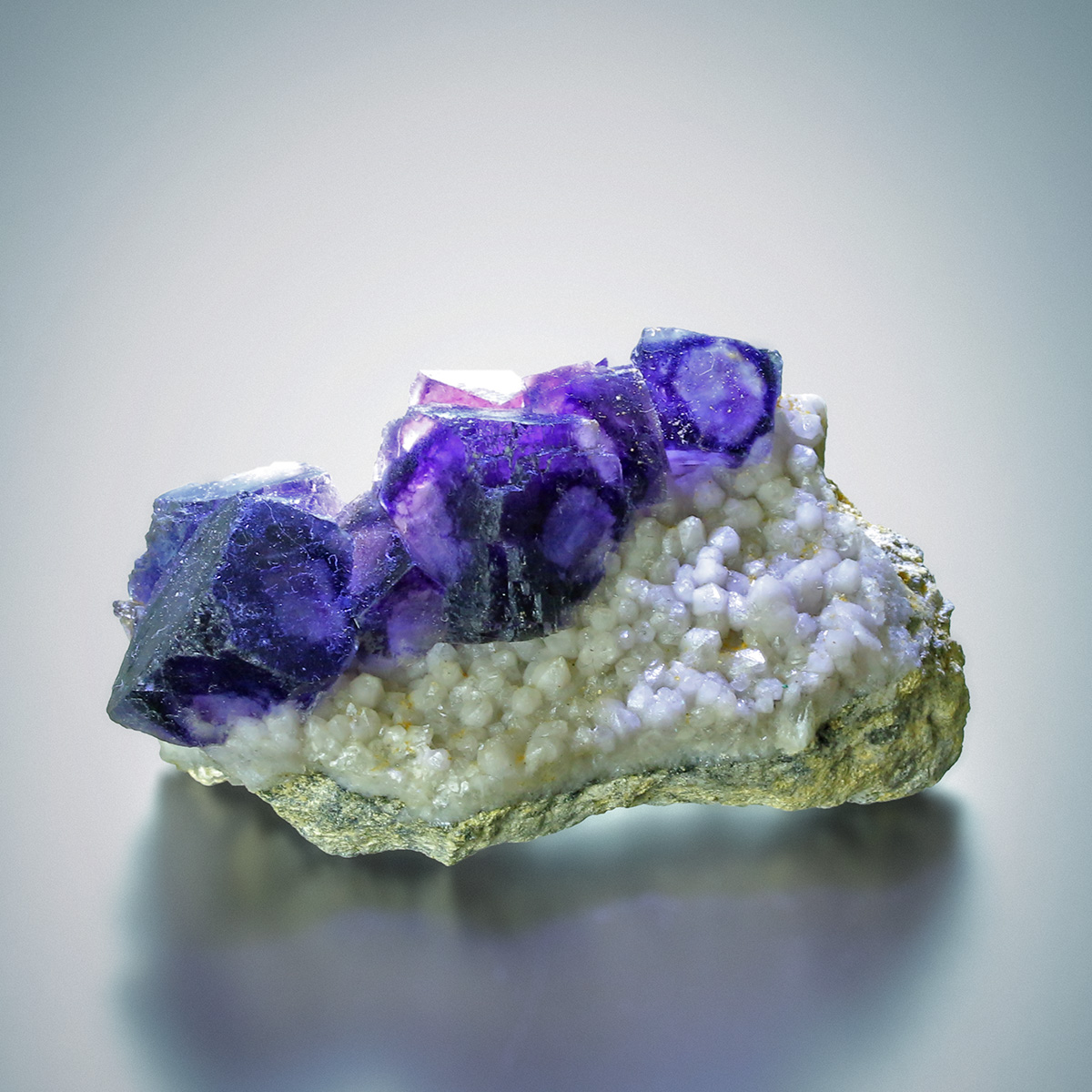 Fluorite With Quartz