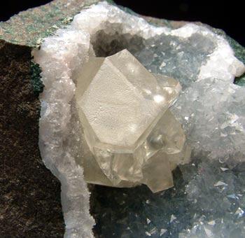 Calcite On Quartz