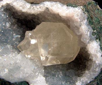 Calcite On Quartz