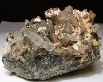 Chalcopyrite On Quartz