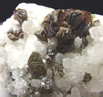 Sphalerite On Calcite