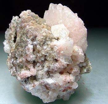 Calcite On Analcime